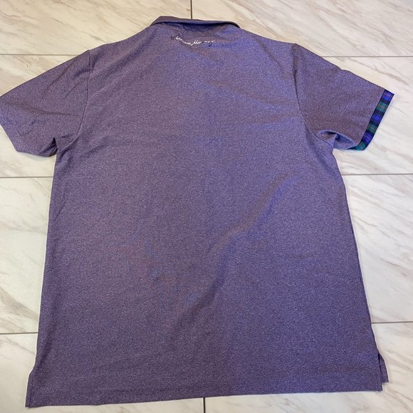 William Murray Performance Golf Polo Heathered Purple XL - Picture 6 of 7